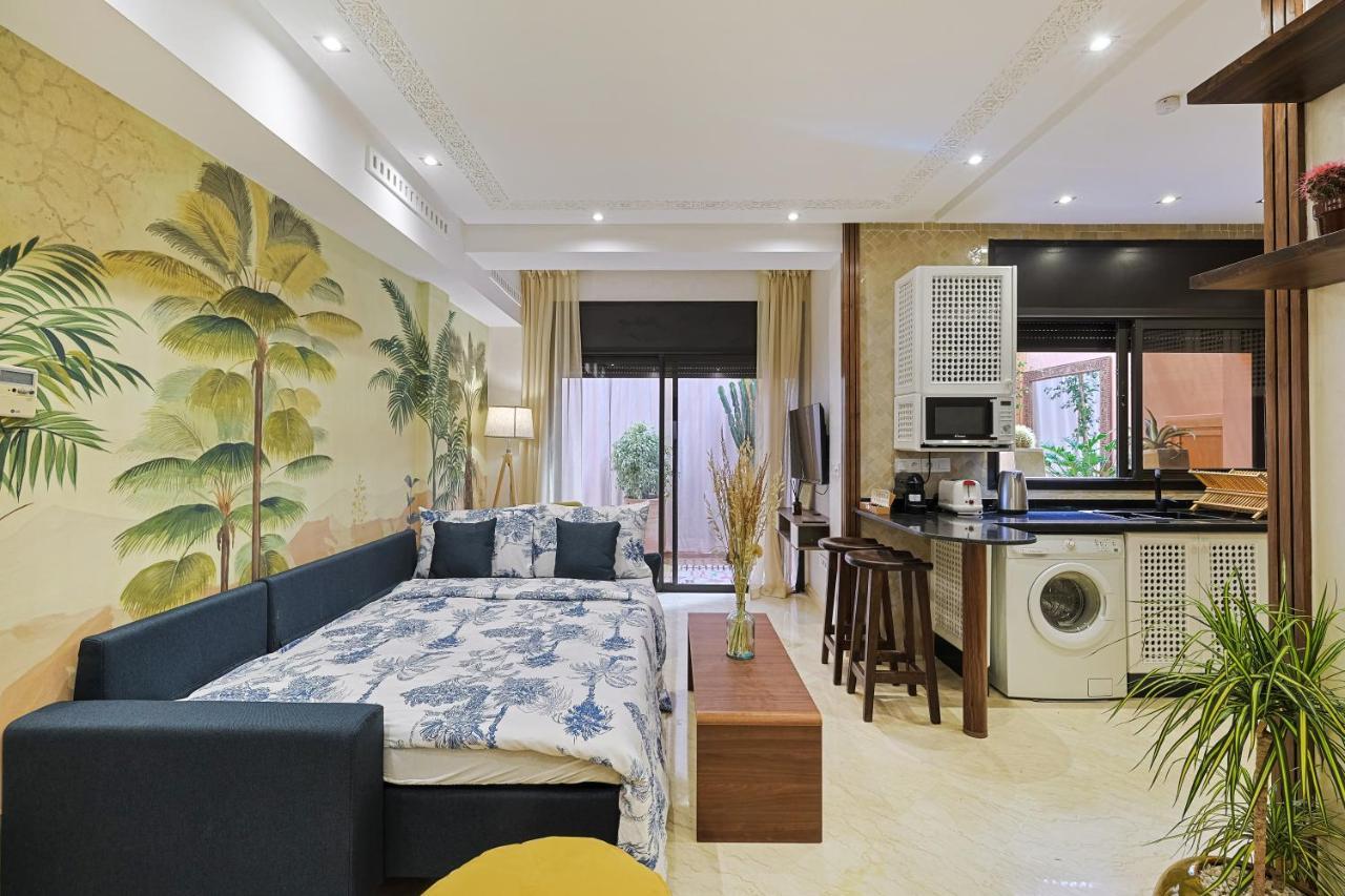 Oasis - Appartement Authentique A Gueliz Marrakesh Bagian luar foto