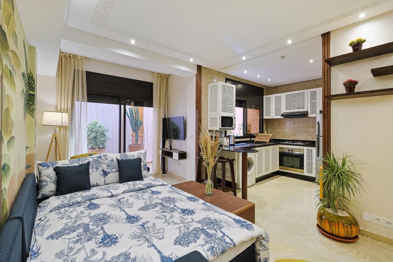 Oasis - Appartement Authentique A Gueliz Marrakesh Bagian luar foto