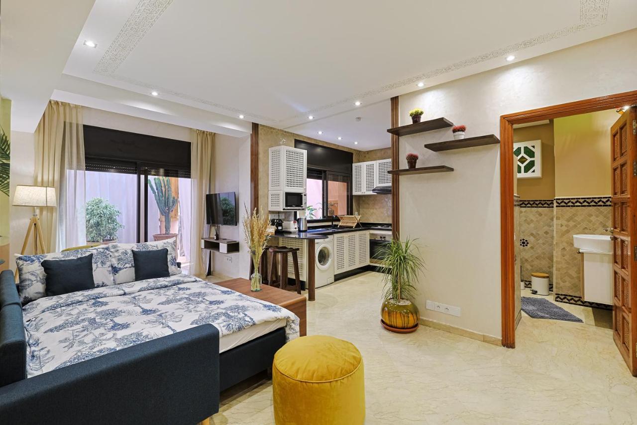 Oasis - Appartement Authentique A Gueliz Marrakesh Bagian luar foto