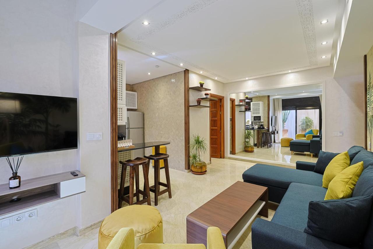 Oasis - Appartement Authentique A Gueliz Marrakesh Bagian luar foto