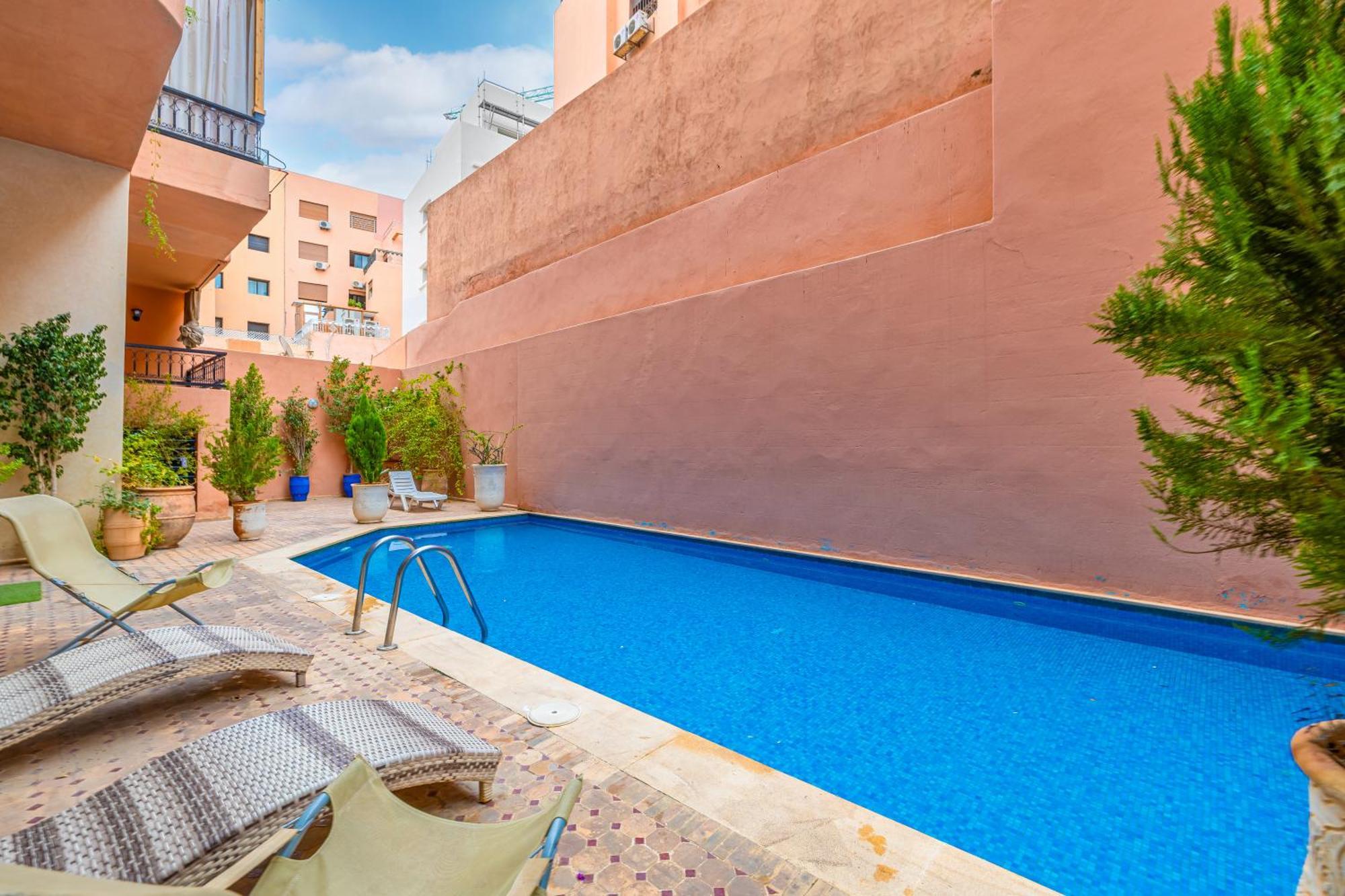 Oasis - Appartement Authentique A Gueliz Marrakesh Bagian luar foto